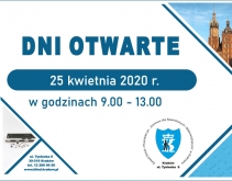 25 kwietnia 2020 - Dzień Otwarty w naszym Zespole - odwołany